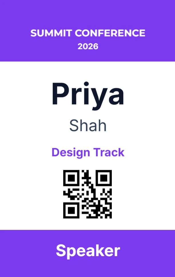 Conference speaker badge