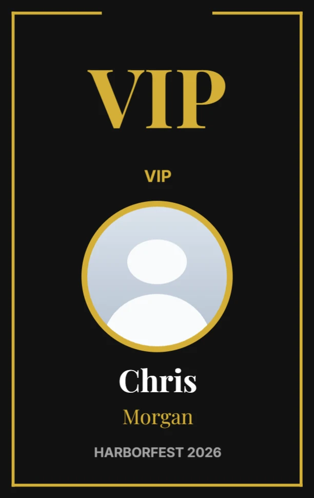 VIP pass for a festival